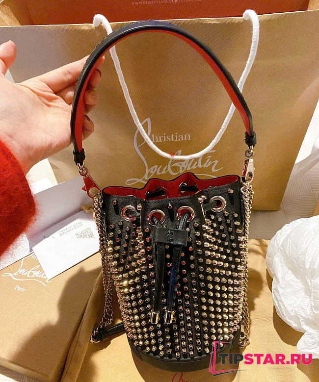 Christian Louboutin Marie Jane spikes bucket bag - 1
