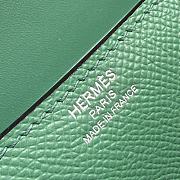 Hermès Constance Silver hardware Shoulder Bag Emerald green - 6