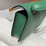 Hermès Constance Silver hardware Shoulder Bag Emerald green - 4