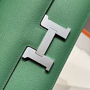 Hermès Constance Silver hardware Shoulder Bag Emerald green - 3