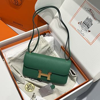 Hermes Hermès Constance Gold hardware Shoulder Bag Emerald green