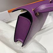 Hermès Constance Gold hardware Shoulder Bag Orchid purple - 5