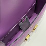 Hermès Constance Gold hardware Shoulder Bag Orchid purple - 3