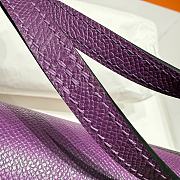 Hermès Constance Silver hardware Shoulder Bag Orchid purple - 5