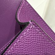 Hermès Constance Silver hardware Shoulder Bag Orchid purple - 4