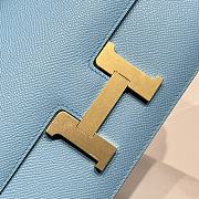 Hermès Constance Gold hardware Shoulder Bag Sky Blue - 3