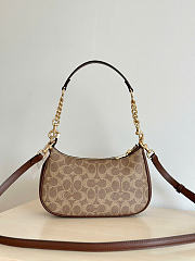 Coach Teri Shoulder Bag In Signature Brown - 4
