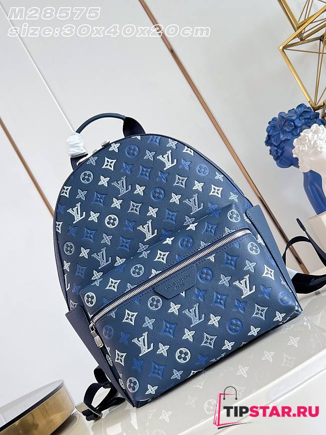 Louis Vuitton Discovery Backpack PM Navy Blue - 1