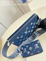 Louis Vuitton Gaston Small Bag Navy Blue - 4
