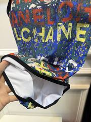 Chanel graffiti print one-piece swimsuit - 6