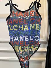 Chanel graffiti print one-piece swimsuit - 4