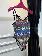 Chanel graffiti print one-piece swimsuit - 3