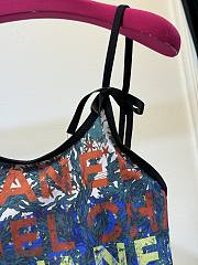 Chanel graffiti print one-piece swimsuit - 2