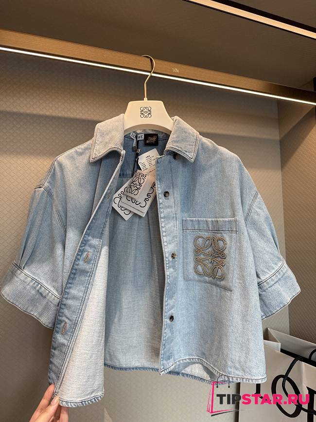 Loewe Paula's Ibiza Anagram denim shirt blue - 1