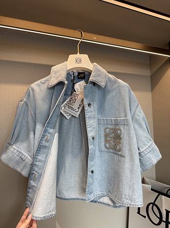 Loewe Paula's Ibiza Anagram denim shirt blue