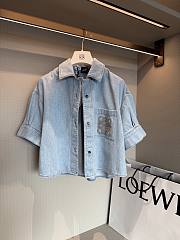 Loewe Paula's Ibiza Anagram denim shirt blue - 4