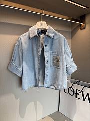 Loewe Paula's Ibiza Anagram denim shirt blue - 2