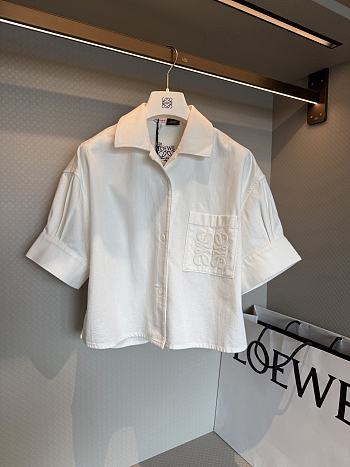 Loewe Paula's Ibiza Anagram denim shirt white