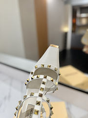 Valentino Rivet Sandals high Heels In White - 2