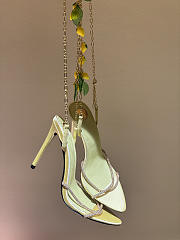 Ysl MON CHÉRI sandals in suede and rhinestones amande & yellow - 2