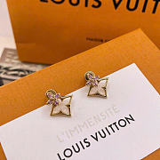Louis Vuitton Flowergram Strass earrings in gold-toned metal with pink rhinestones - 6