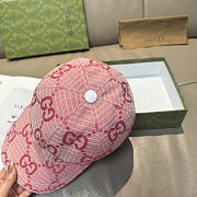 Gucci Large Double G Baseball Cap Pink - 6