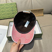 Gucci Large Double G Baseball Cap Pink - 4