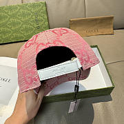 Gucci Large Double G Baseball Cap Pink - 2