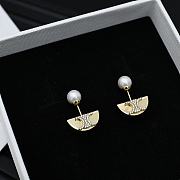Celine Arc de Triomphe Sailboat Pearl Earrings - 5