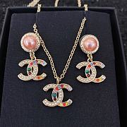 Chanel Pearl Crystal CC Earrings Gold Multicolor - 4