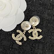 Chanel Pearl Crystal CC Earrings Gold Multicolor - 3