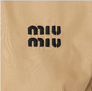 Miumiu Short Sleeve Shirt Beige - 2