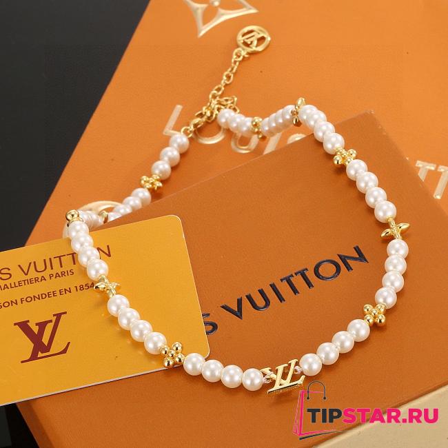 Louis Vuitton classic pearl necklace - 1