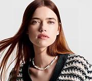 Louis Vuitton classic pearl necklace - 3