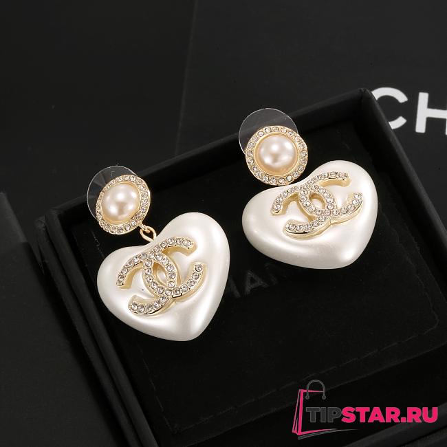 Chanel heart-shaped earrings - 1