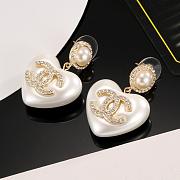 Chanel heart-shaped earrings - 2