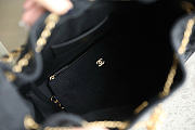 Chanel Medium 25 Hobo Bag Black Denim - 6
