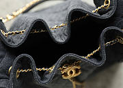 Chanel Medium 25 Hobo Bag Black Denim - 2