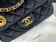 Chanel Velvet Quilted Medium Wavy CC Hobo Black - 4