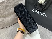 Chanel Velvet Quilted Medium Wavy CC Hobo Black - 2