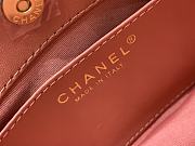 Chanel Velvet Quilted Small Wavy CC Hobo Pink - 5