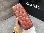 Chanel Velvet Quilted Small Wavy CC Hobo Pink - 2