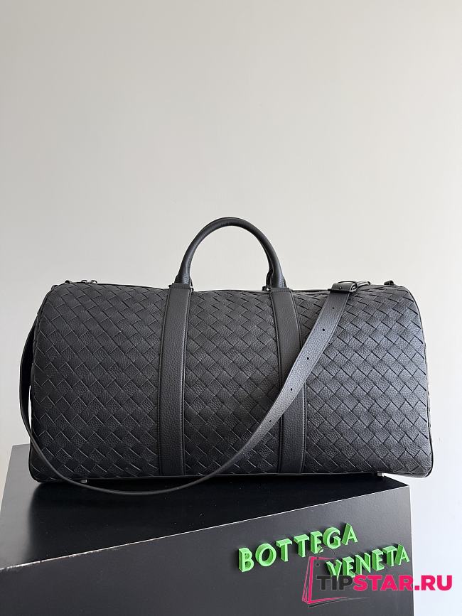 Bottega Veneta Intrecciato Cabin Duffle In Black Size 55x29x24 cm - 1