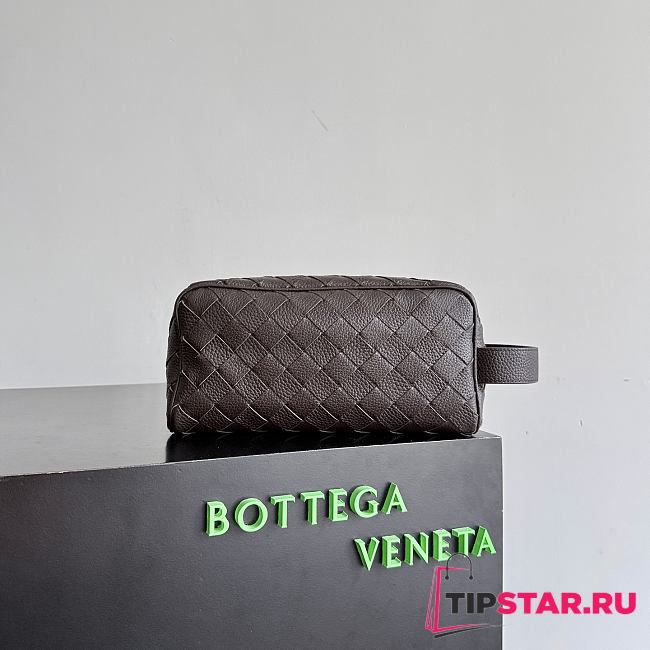 Bottega Veneta Intrecciato Travel Pouch Fondant - 1