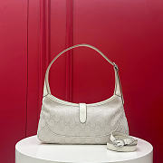 Gucci Jackie Slim medium shoulder bag Ivory canvas - 6
