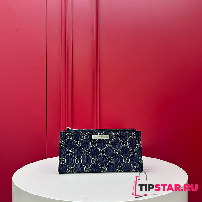 Gucci GG Denim wallet Dark Blue - 1