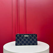 Gucci GG Denim wallet Dark Blue - 1