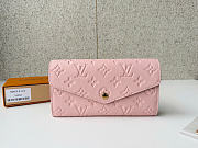Louis Vuitton Sarah Wallet Monogram Empreinte In Pink - 1
