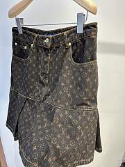 Louis Vuitton Pleated skirt Monogram brown - 2