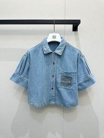 Loewe Short sleeve shirt in denim